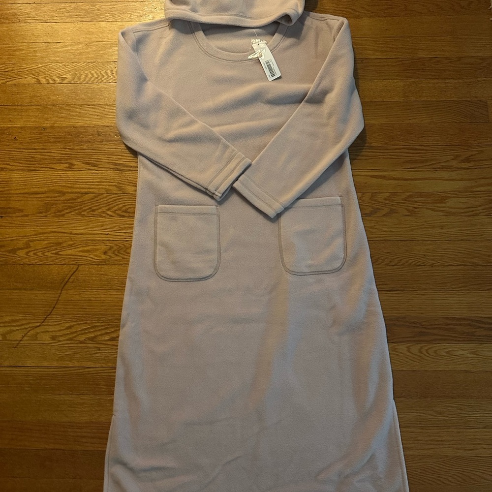 Soft Surroundings Cozy Pink Hooded Dress